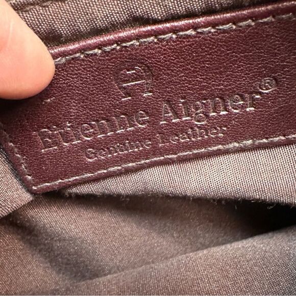 Vintage Etienne Aigner Small Leather Shoulder Crossbody Purse - Picture 8 of 10